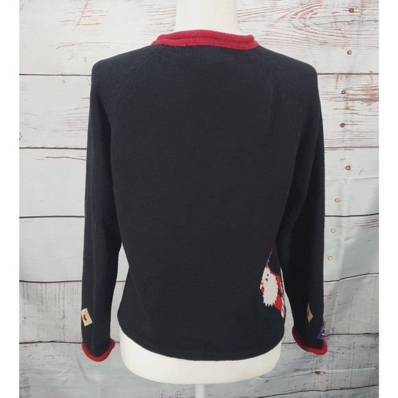 Ugly Christmas Sweater Y2K Tiara International VTG Petite Small 90s Vintage - Picture 13 of 14